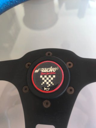Volante Simoni Racing X4 Azul/Plata.