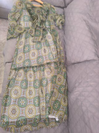 Vestido Zara Largo Estampado