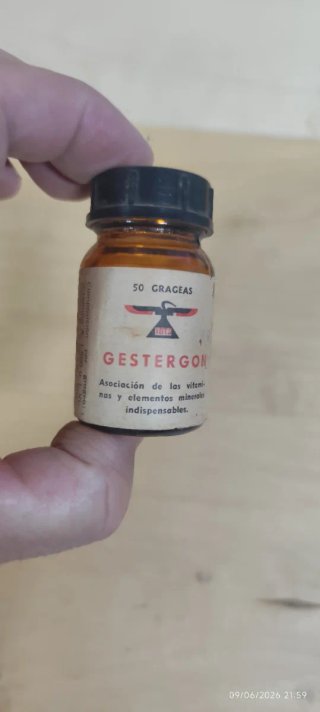 Bote VACIO cristal GESTERGON antiguo