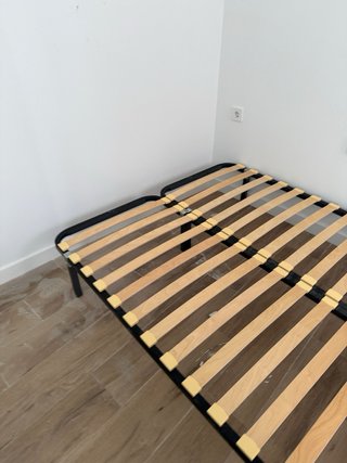 Somier Doble Ikea Madera y Metal