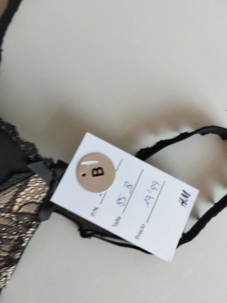 Sujetador H&M Push-up Encaje Negro Talla 85