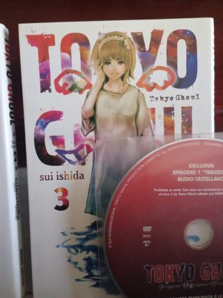 Tokyo Ghoul CD tomo 1 + tomo 2 y 3 comic