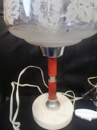 Lámparas de mesa cristal tallado (2 unidades)