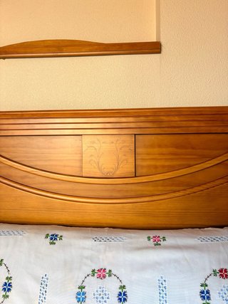 Camas madera maciza provenzal +REGALO camas y ropa