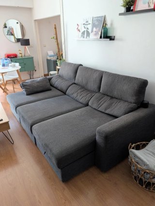 Sofá Ikea Eskilstuna Gris