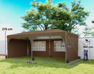 Carpa Plegable 6x3 con Tiras Reflectantes