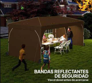 Carpa Plegable 6x3 con Tiras Reflectantes
