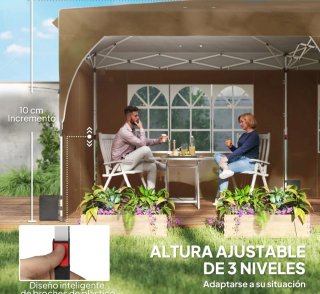 Carpa Plegable 6x3 con Tiras Reflectantes