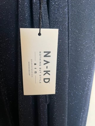 Vestito NAKD glitter blu