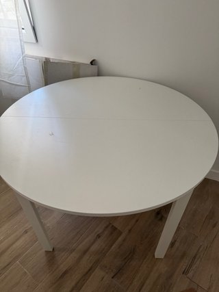 Mesa redonda blanca Ikea