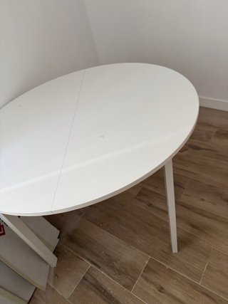 Mesa redonda blanca Ikea