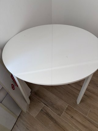 Mesa redonda blanca Ikea