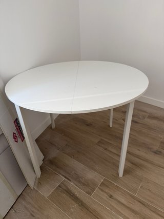 Mesa redonda blanca Ikea
