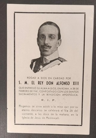 3 Recordatorios Rey Alfonso XIII y 1 de Ena.