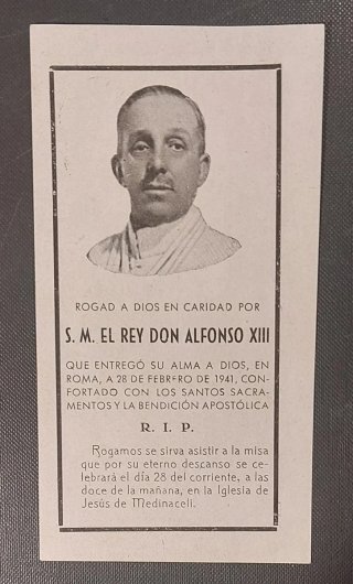 3 Recordatorios Rey Alfonso XIII y 1 de Ena.