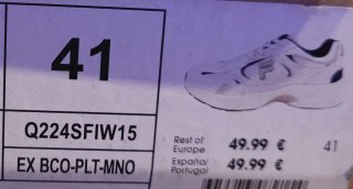 Zapatillas Fila 1911 Blancas y Azules