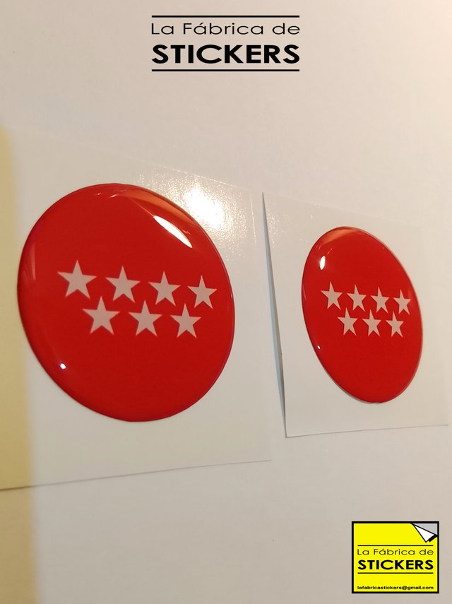 Pegatina BULTACO (roja)Gota de Resina-Alta calidad