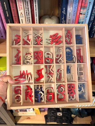 Letras Mayúsculas Madera Montessori