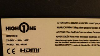 Smart TV High One 55"