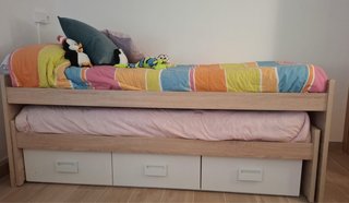 Cama nido 3 cajones 198x100