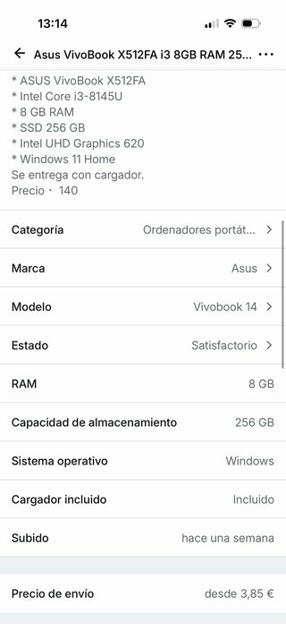 Asus VivoBook X512FA Gris/Plata