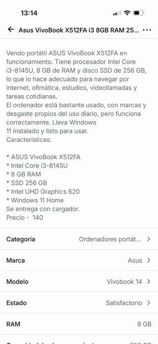 Asus VivoBook X512FA Gris/Plata