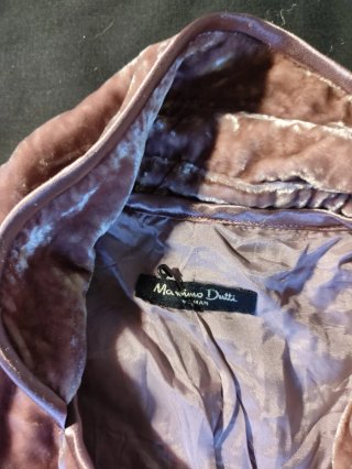 Americana Terciopelo Rosa Massimo Dutti