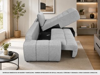 Sofá Cama Chaise Longue con Arcón