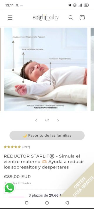 Nido reductor cuna Starlit