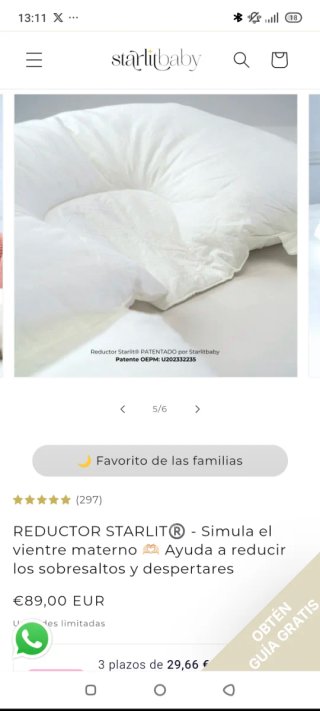 Nido reductor cuna Starlit