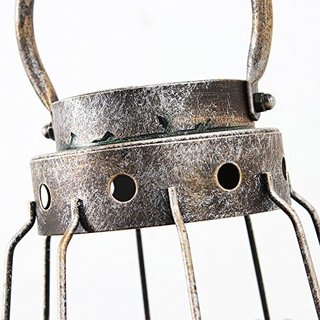 Lanterna decorativa metallo e vetro