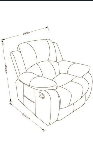 Sillón Relax con Reclinación Manual Astan Hogar
