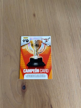 Carta Panini Adrenalyn Campeón Card 478