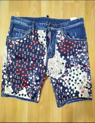 DSQUARED2 Pantalones Cortos Vaqueros Estampados Ta