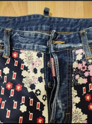 DSQUARED2 Pantalones Cortos Vaqueros Estampados Ta