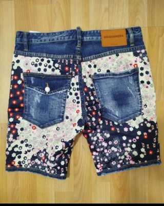 DSQUARED2 Pantalones Cortos Vaqueros Estampados Ta