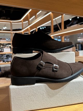 Zapatos de vestir hombre marrones con hebillas