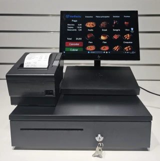 Pack TPV Táctil Profesional HP Negro