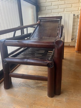 Hamaca taiwanesa de madera y bambú