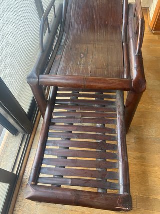 Hamaca taiwanesa de madera y bambú