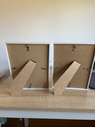 Marcos de fotos blancos 25x19 cm