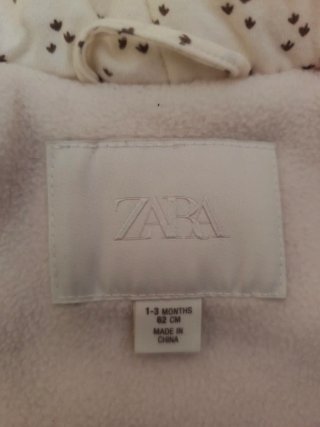 Buzo Zara bebé 1-3 meses 62cm