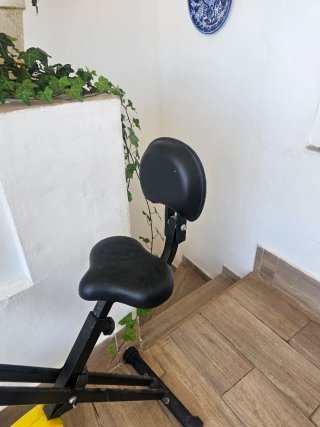 Bicicleta Estática Plegable Amarilla X BIKE
