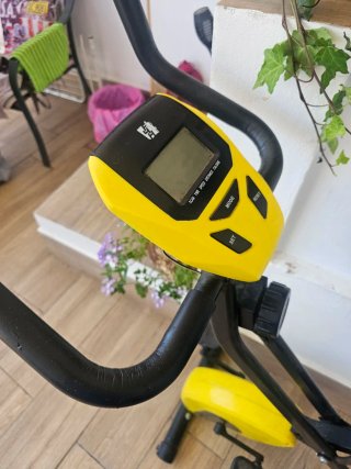 Bicicleta Estática Plegable Amarilla X BIKE