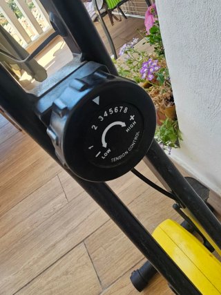 Bicicleta Estática Plegable Amarilla X BIKE