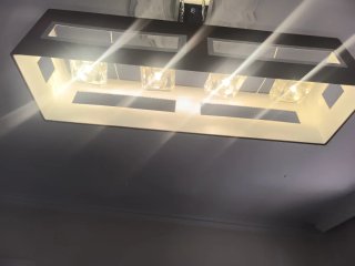 Lámpara de techo diseño 4 bombillas