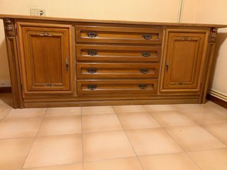 Buffet rústico de madera