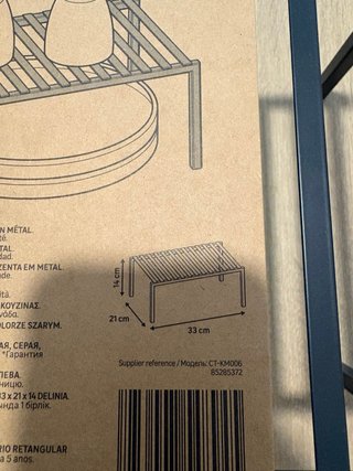 Organizador Delinia Metálico Gris