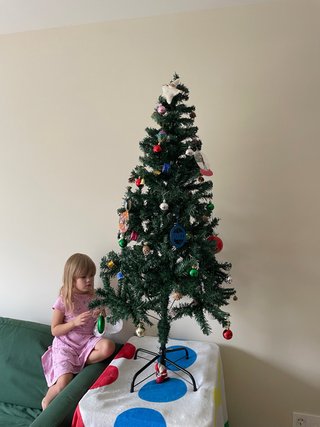 Árbol de Navidad decorado