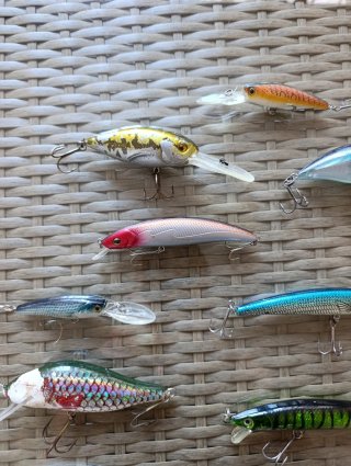 Señuelos de pesca variados